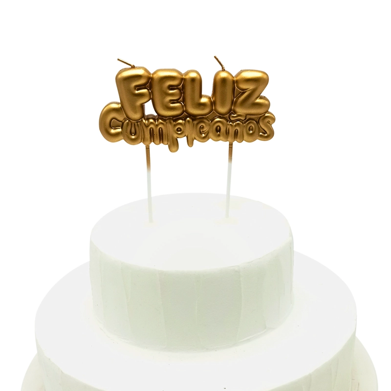 VELA FELIZ CUMPLEAÑOS GOLDEN X1UNI - 1