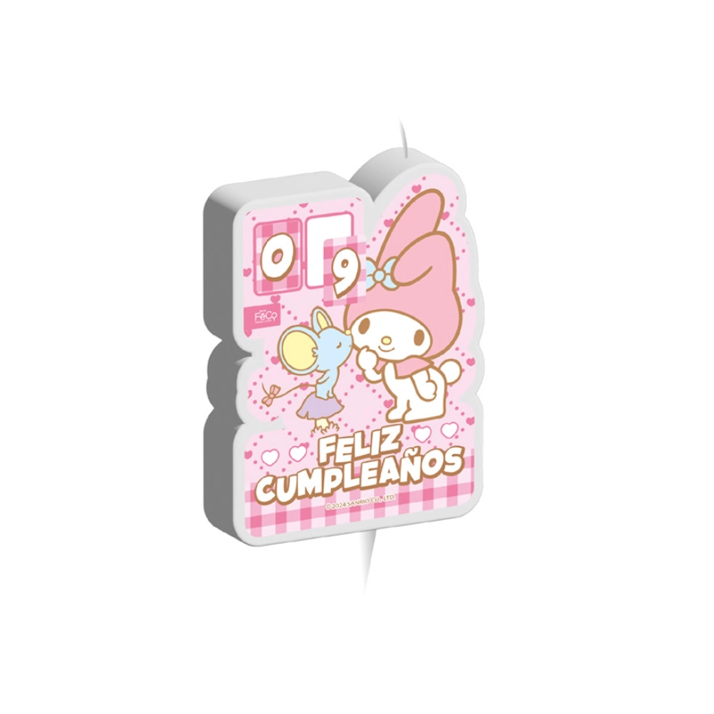 VELA 2D ADESIVO MY MELODY X1UNI - 1