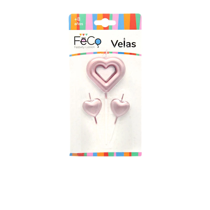 VELA CORAZON ROSE GOLD X1 SET - 1