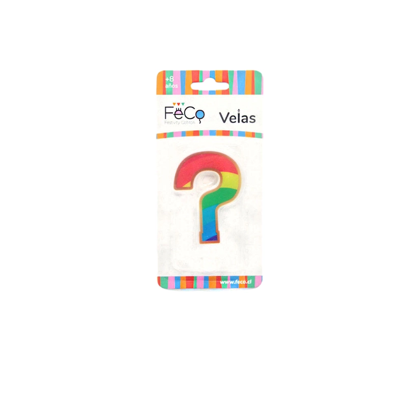 VELA ARCOIRIS NUMERAL ? X1 UNI - 1