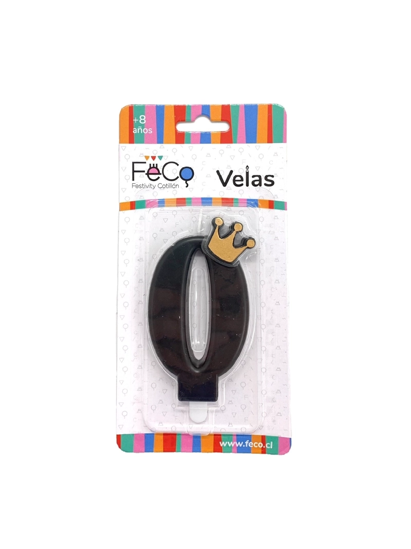 VELA CORONA NUMERAL 0 X1 UNI - 1
