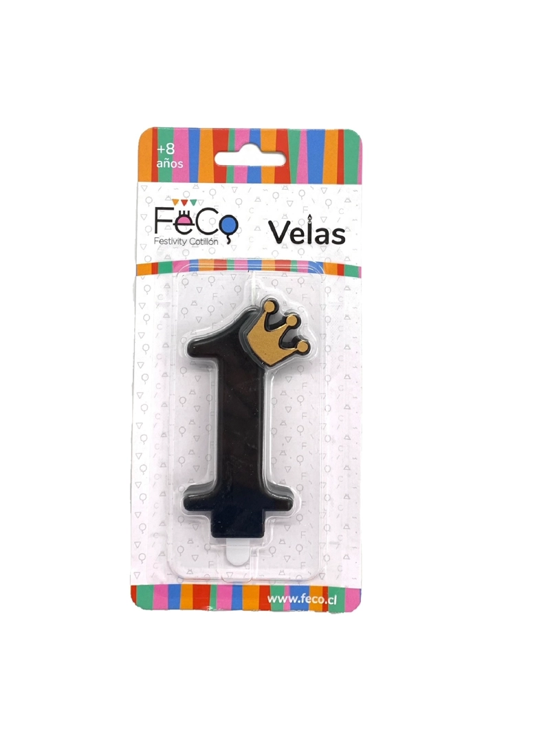 VELA CORONA NUMERAL 1 X1 UNI - 1