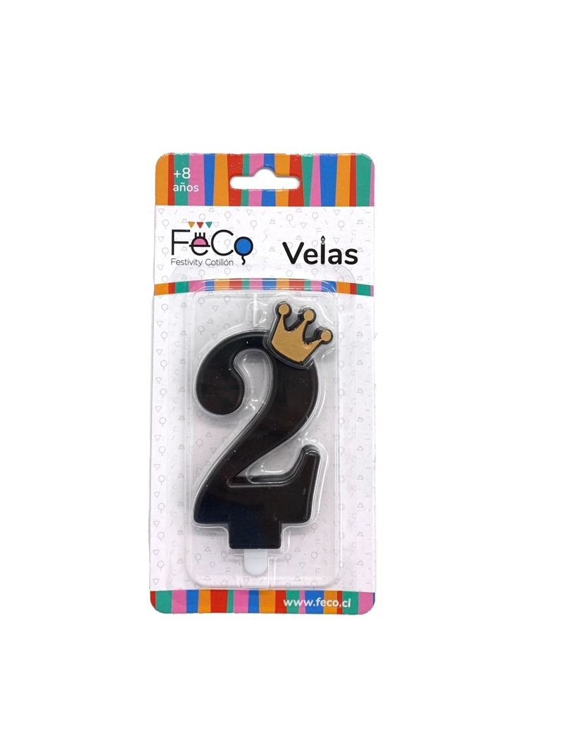 VELA CORONA NUMERAL 2 X1 UNI - 1