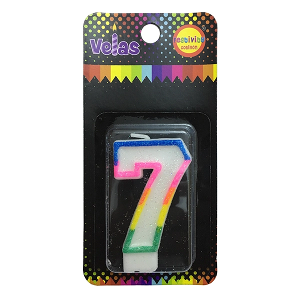 VELA NUMERAL GLITTER 7 X1 UNI - 1