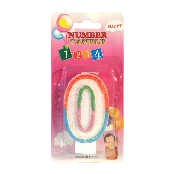 VELA NUMERAL GLITTER N? 0 X1 UNI - 1