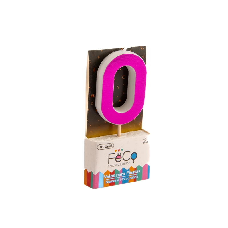 VELA NUMERAL HOLO FUCSIA 0 - 1