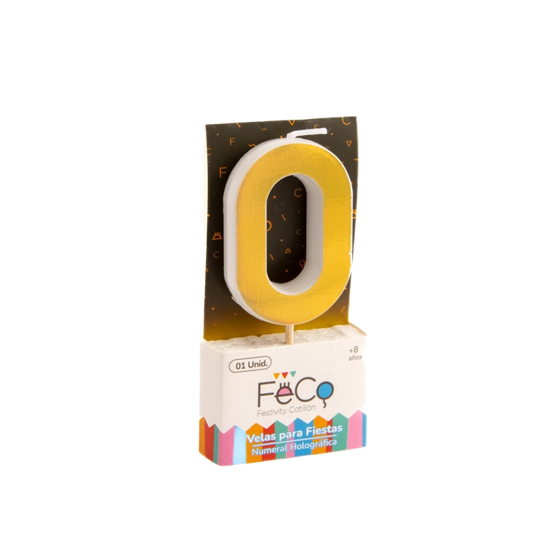 VELA NUMERAL HOLO GOLD 0 - 1
