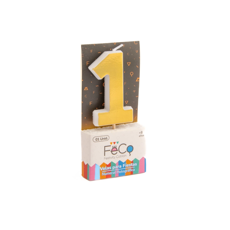 VELA NUMERAL HOLO GOLD 1 - 1