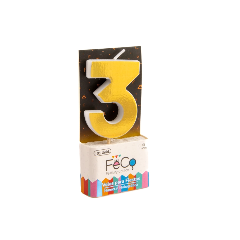 VELA NUMERAL HOLO GOLD 3 - 1