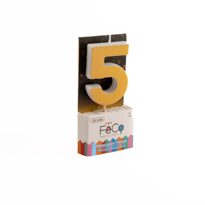 VELA NUMERAL HOLO GOLD 5 - 1