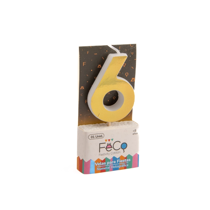 VELA NUMERAL HOLO GOLD 6 - 1
