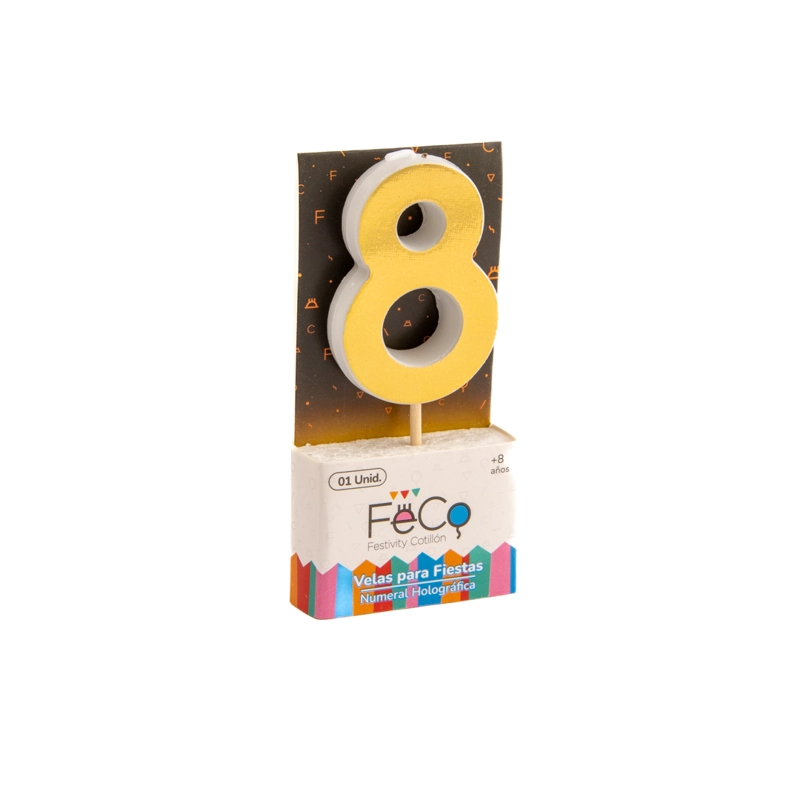 VELA NUMERAL HOLO GOLD 8 - 1