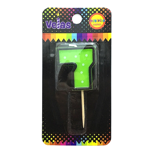 VELA NUMERAL PIXEL POLKA N? 7 X1 UNI - 1