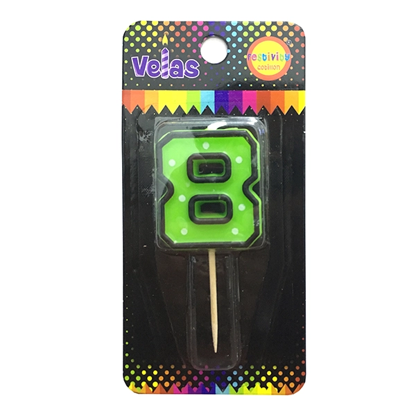 VELA NUMERAL PIXEL POLKA N? 8 X1 UNI - 1