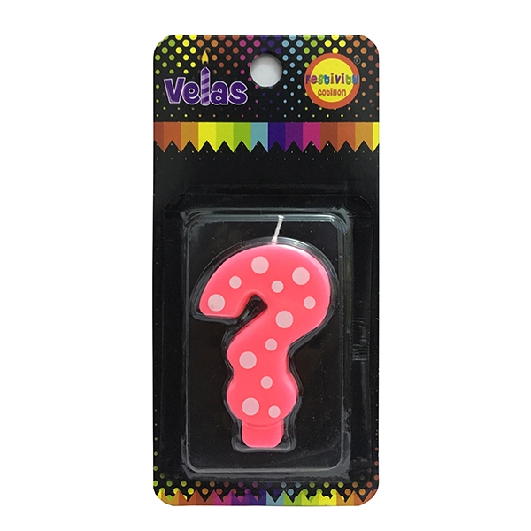 VELA NUMERAL ROSA POLKA N? ? X1 UNI - 1