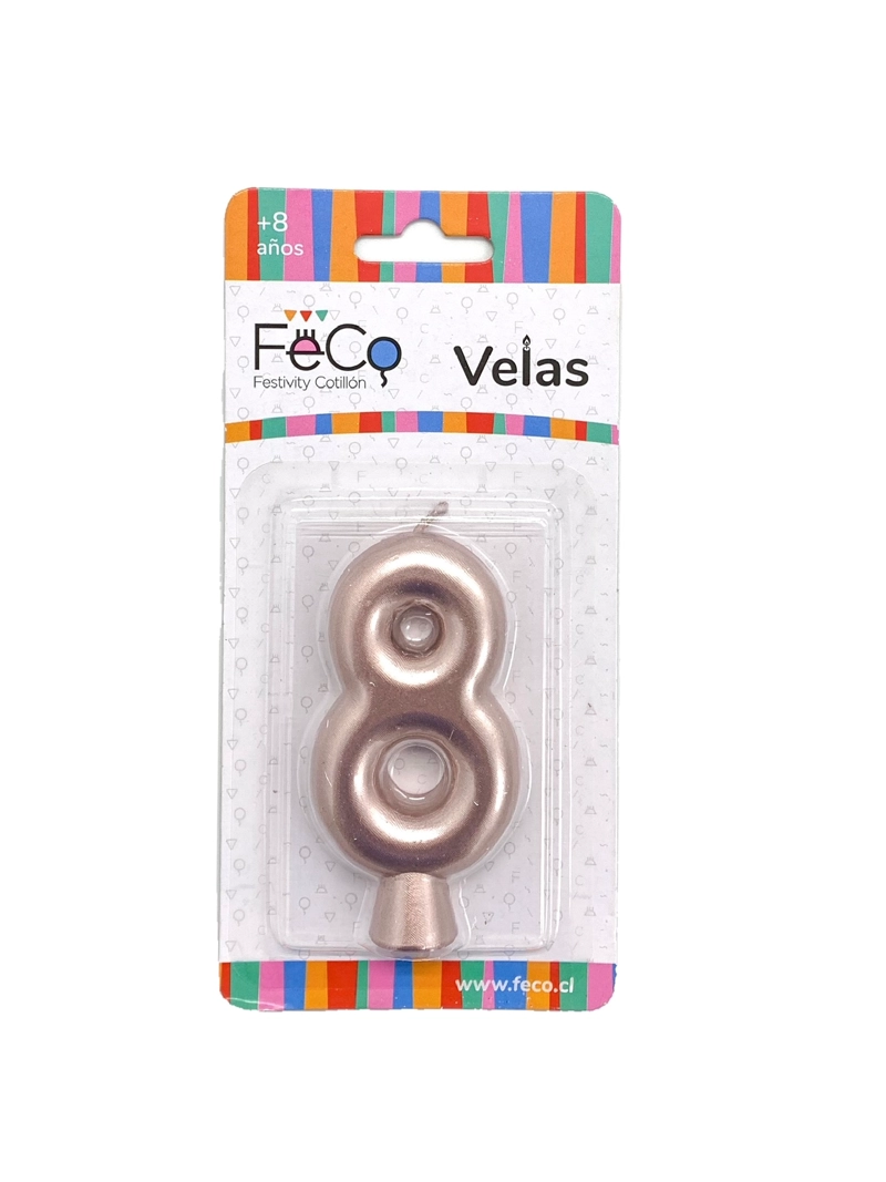 VELA NUMERAL ROSE GOLD 8 X1 UNI - 1