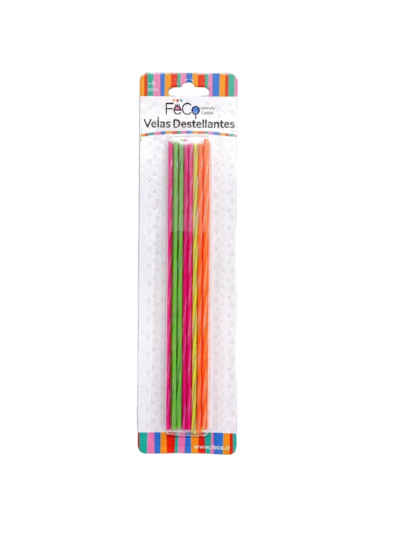 VELA DESTELLANTE NEON X16 PCS X1 UNI - 1