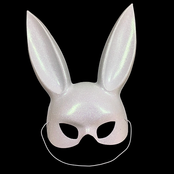 ANTIFAZ CONEJO GLITTER BLANCO X3 UNI - 1