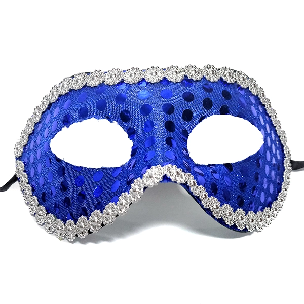 ANTIFAZ LENTEJUELA AZUL X1 UNI - 1