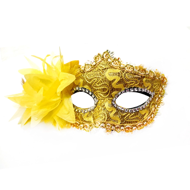 ANTIFAZ VENECIANO FLOR DORADO X1 UNI - 1