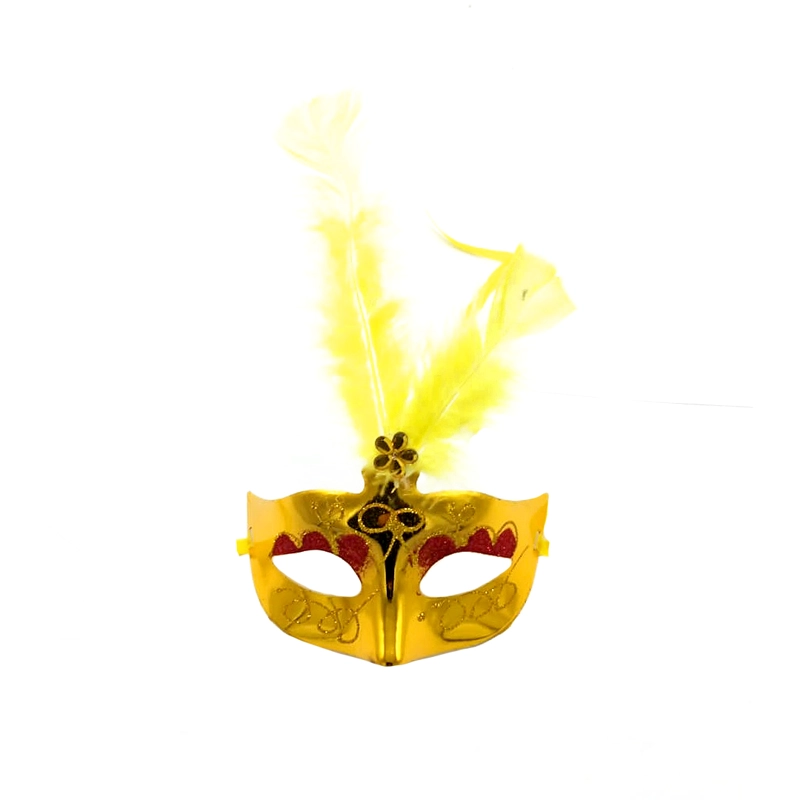 ANTIFAZ VENECIANO PLUMA DORADO X1UNI - 1