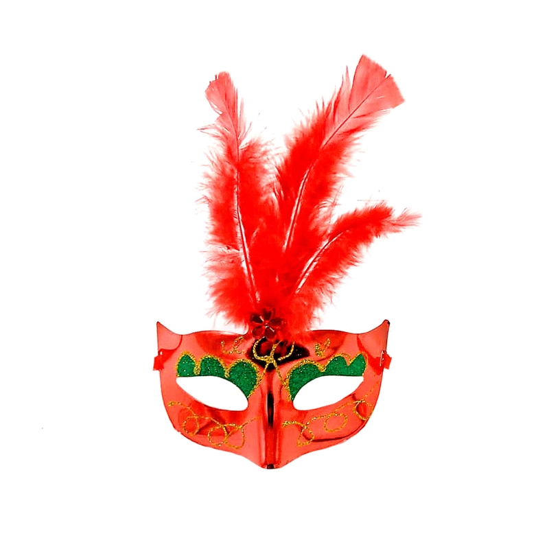 ANTIFAZ VENECIANO PLUMA ROJO X1UNI - 1