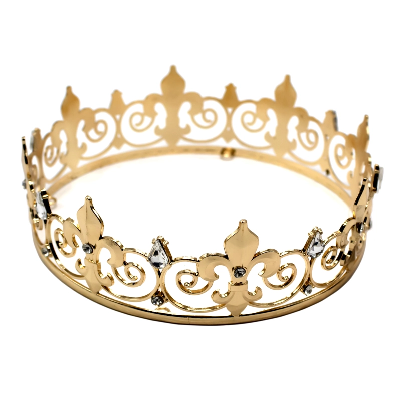 CORONA METALICA GRUESA REY DORADO X1UNI - 1
