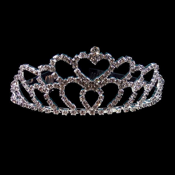 CORONA STRASS GRANDE PEINETA B X1 UNI - 1