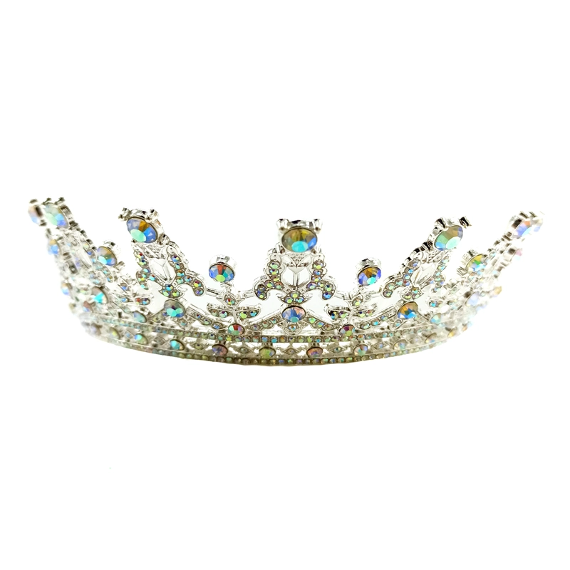 CORONA TIARA METALICA REINA PLATEADO X1UNI - 1