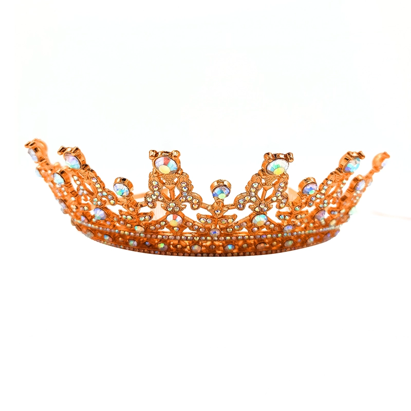 CORONA TIARA METALICA REINA ROSE GOLD X1UNI - 1
