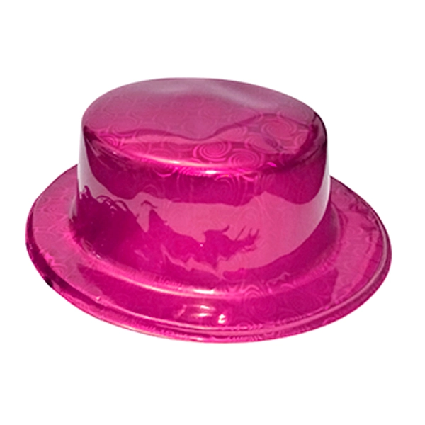 GORRO CHAPLIN CUADRADO BRILLANTE FUCSIA X12 UNI - 1