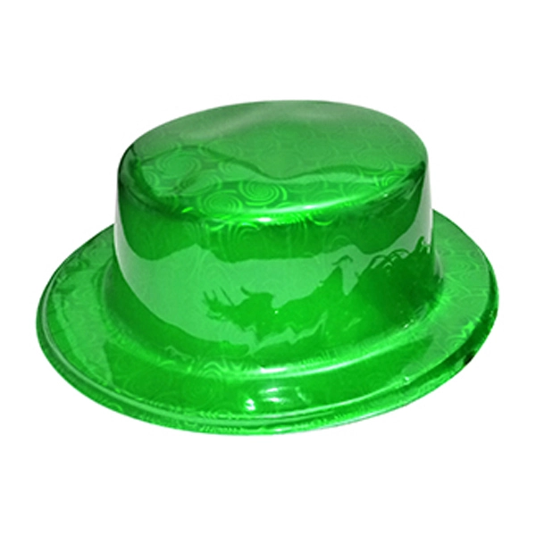 GORRO CHAPLIN CUADRADO BRILLANTE VERDE X12 UNI - 1