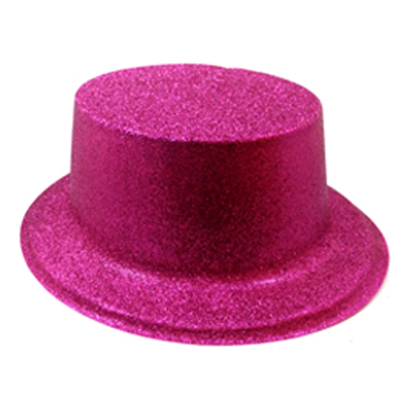 GORRO CHAPLIN CUADRADO ESCARCHA LISO FUCSIA X12 UNI - 1
