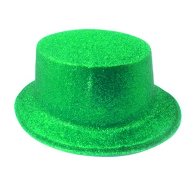 GORRO CHAPLIN CUADRADO ESCARCHA LISO VERDE X12 UNI - 1