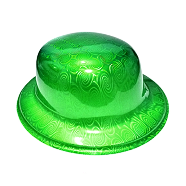 GORRO CHAPLIN REDONDO BRILLANTE VERDE X12 UNI - 1