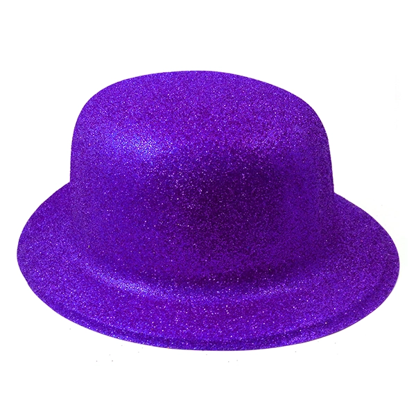 GORRO CHAPLIN REDONDO ESCARCHA LISO MORADO X12 UNI - 1