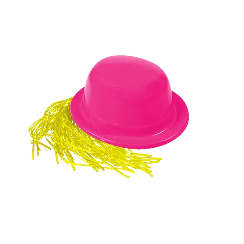 GORRO CHAPLIN REDONDO FLUOR FUCSIA PELO 60CM X12 UNI - 1