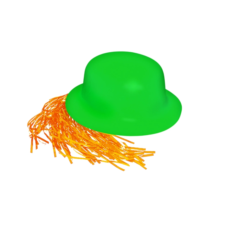 GORRO CHAPLIN REDONDO FLUOR VERDE PELO 60CM X12 UNI - 1
