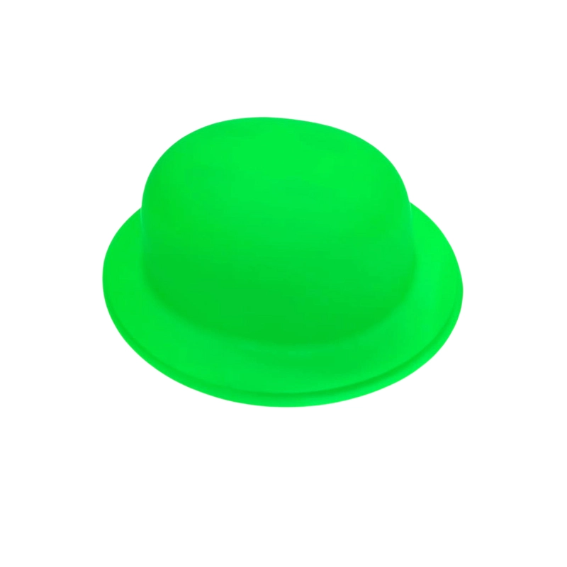 GORRO CHAPLIN REDONDO FLUOR VERDE X12 UNI - 1