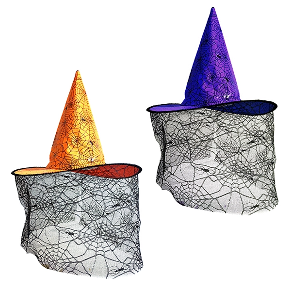 SOMBRERO BRUJA ENCAJE X1 UNI - 1