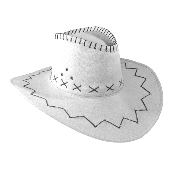 SOMBRERO VAQUERO BLANCO X1 UNI - 1