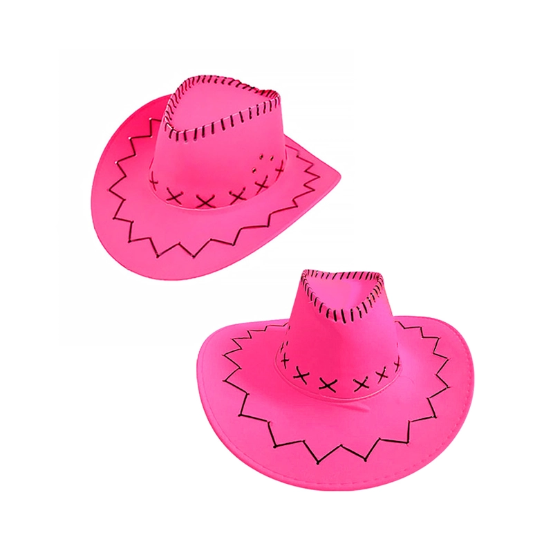 SOMBRERO VAQUERO FLUOR FUCSIA X1 UNI - 1
