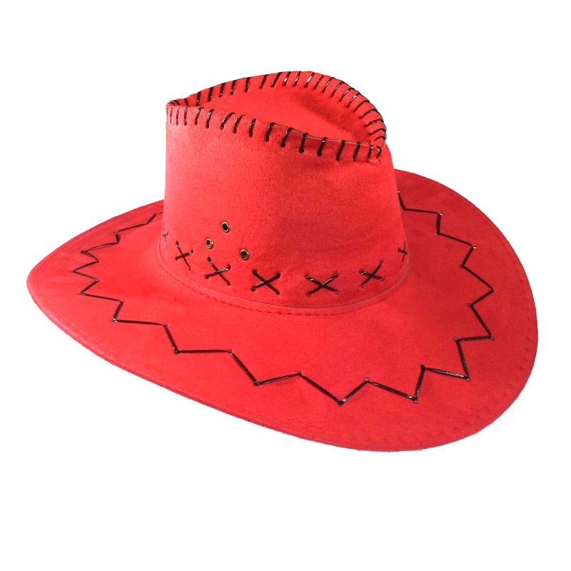 SOMBRERO VAQUERO ROJO X1 UNI - 1