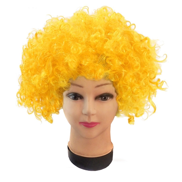 PELUCA AFRO 100GR AMARILLO X1 UNI - 1