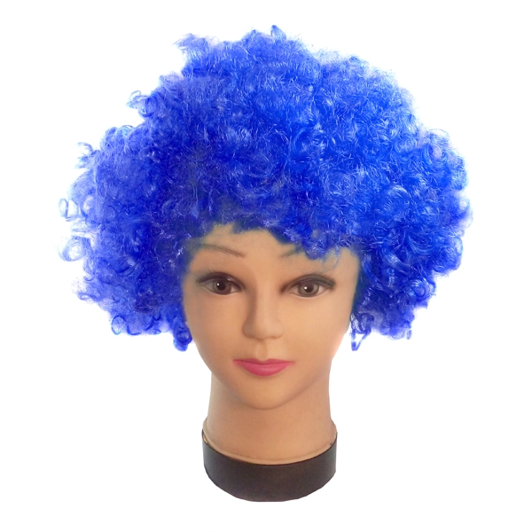 PELUCA AFRO 100GR AZUL REY X1 UNI - 1