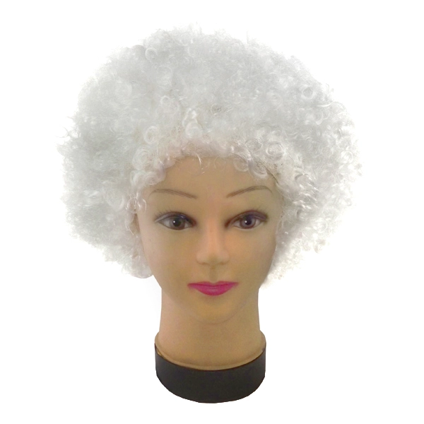 PELUCA AFRO 100GR BLANCO X1 UNI - 1