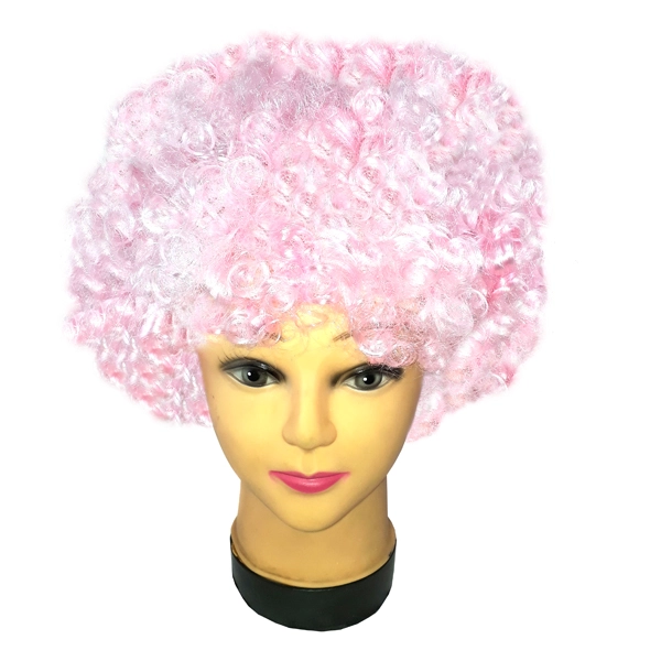 PELUCA AFRO 100GR ROSADO X1 UNI - 1