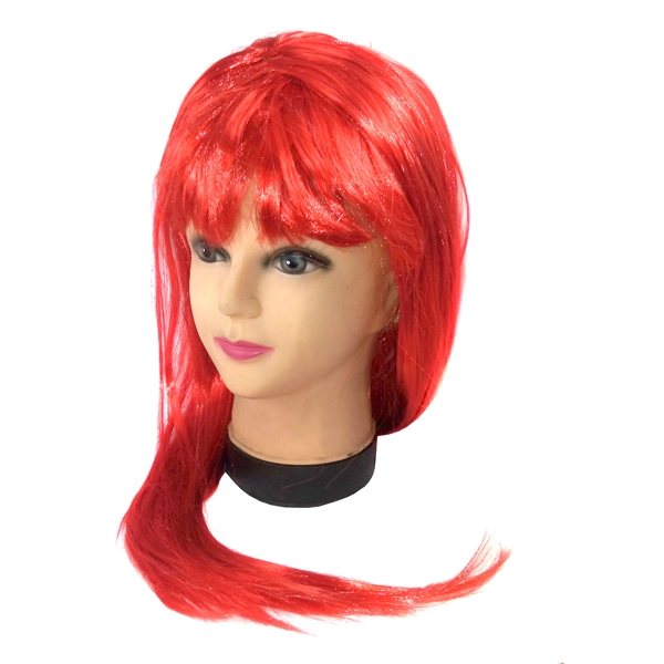 PELUCA LARGA 60CM 160GR ROJO X1 UNI - 1