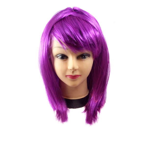 PELUCA MEDIANA 43CM 160GR MORADO X1 UNI - 1