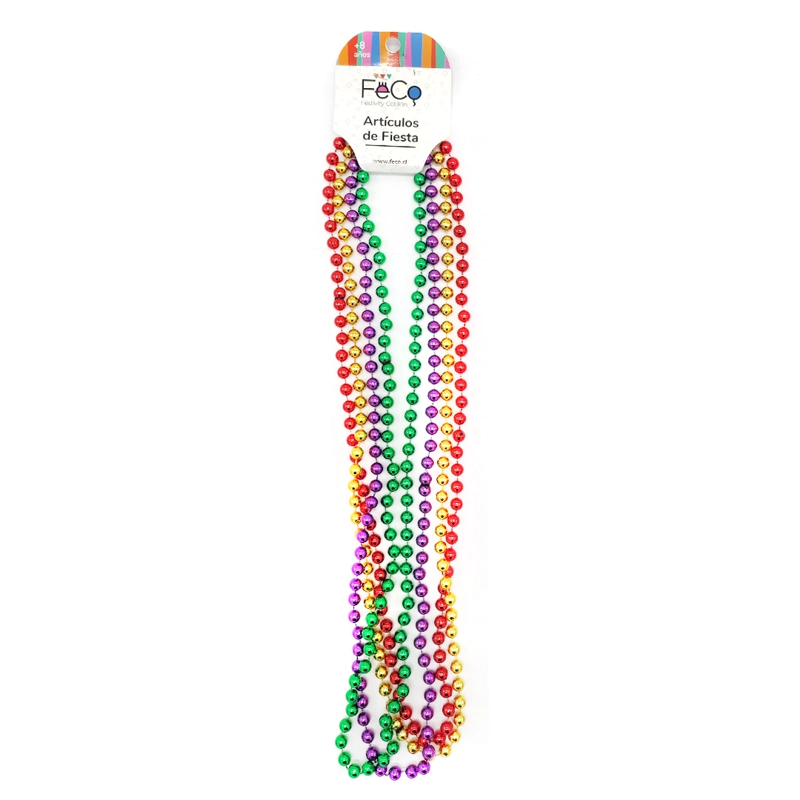 COLLAR BEADS 8MM 4PCS X1UNI - 1